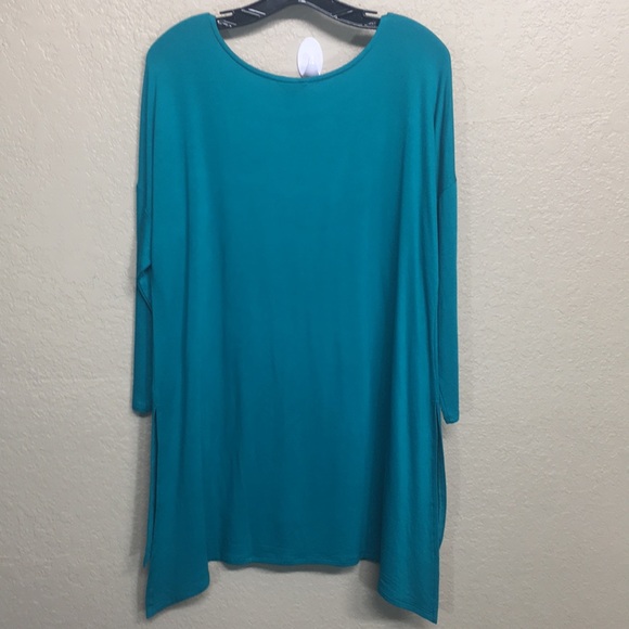 CATO Jersey Knit Stretch Comfy Extra Long Line Tunic Top With Drop Shoulders - Picture 10 of 13